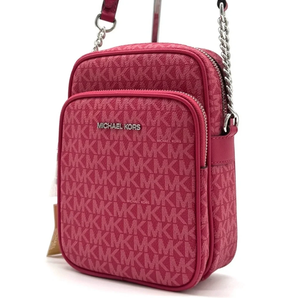 Michael Kors Medium NS Chain Xbody Bag Dark Raspberry